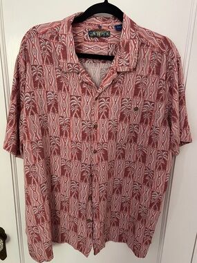 Campia Palm-Print Short Sleeve Shirt